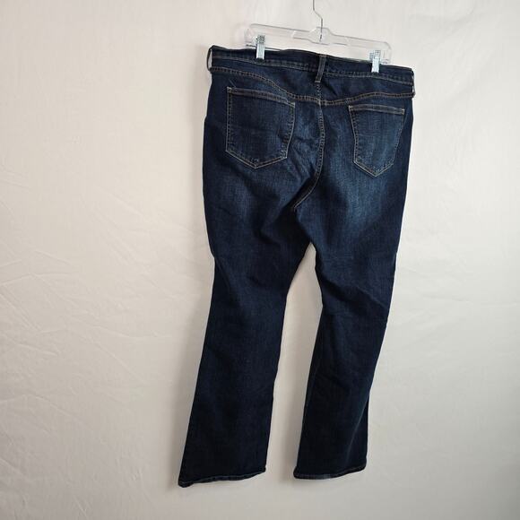 Old Navy The Sweet Heart Jeans Women's 18 Blue Dark Wash Bootcut - Picture 9 of 16